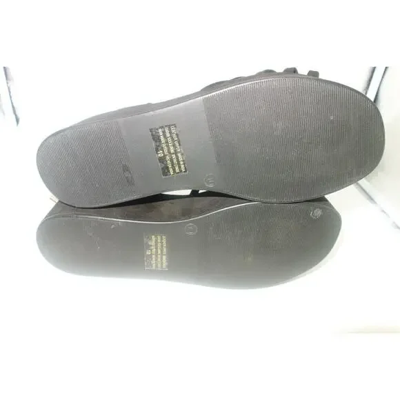 NEW Seychelles Touching Platform Wedge Sandals Women's 10 Strappy Black Suede - Picture 7 of 8